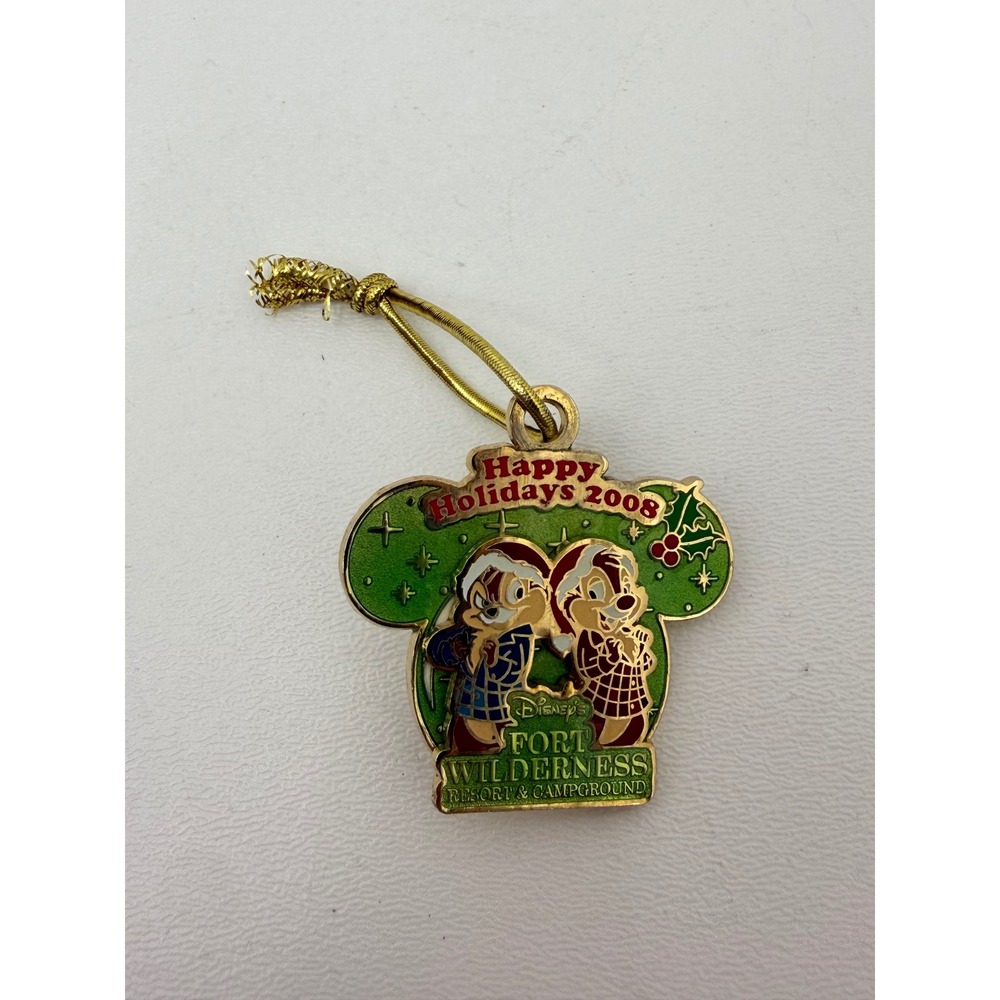 Disney Pin Chip & Dale Fort Wilderness Happy Holidays 2008 LE 1200